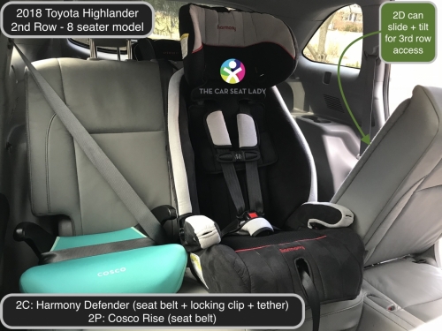 Diono Car Seat >> The Car Seat Lady – Toyota Highlander 2018 Diono Car Seat >> The Car Seat Lady – Toyota Highlander 2018