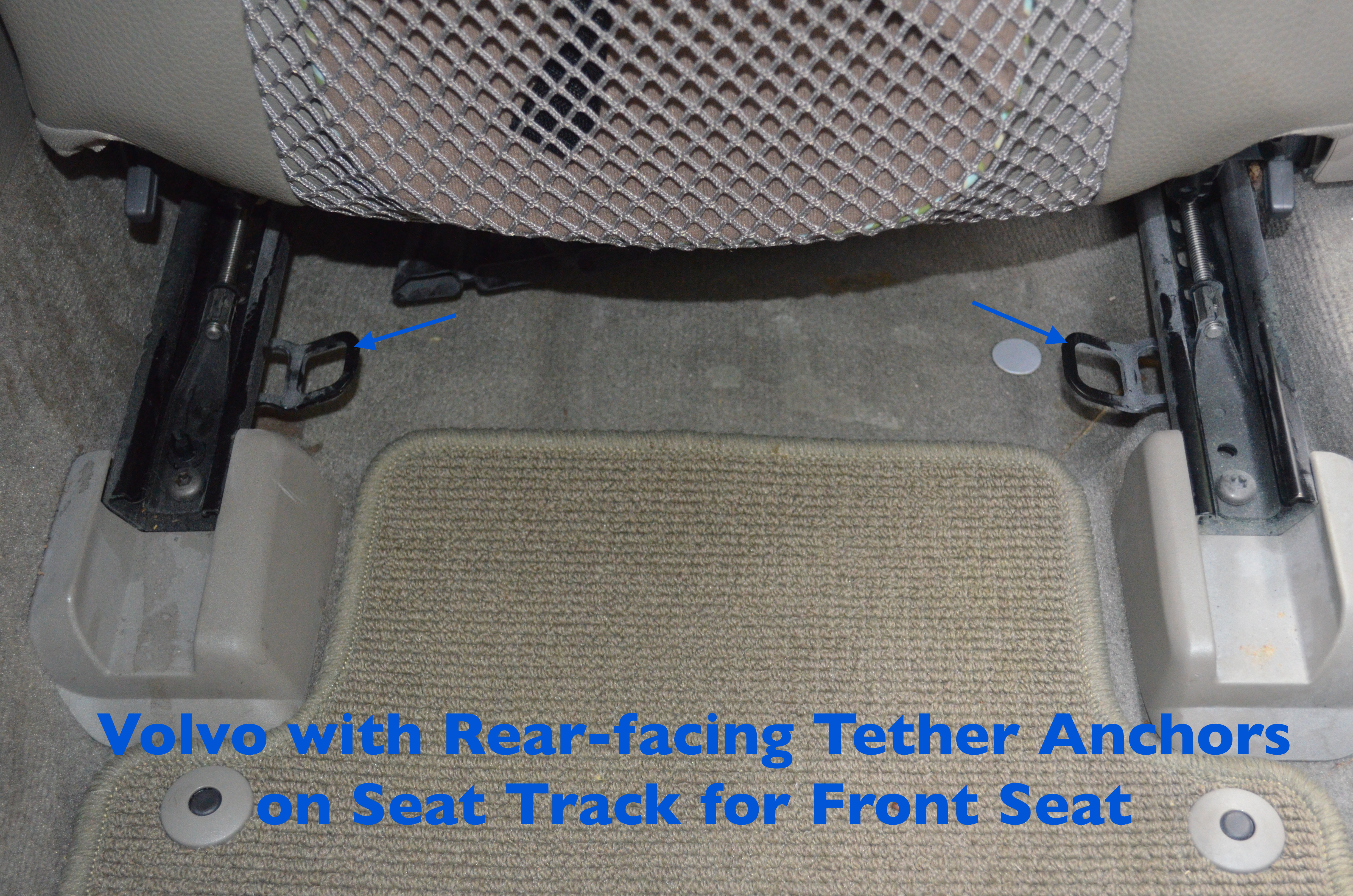 rear facing car seat latch