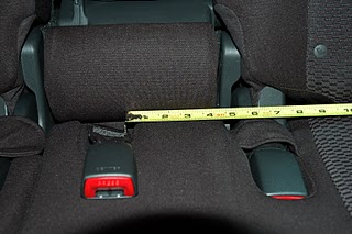 Honda jazz isofix clearance points