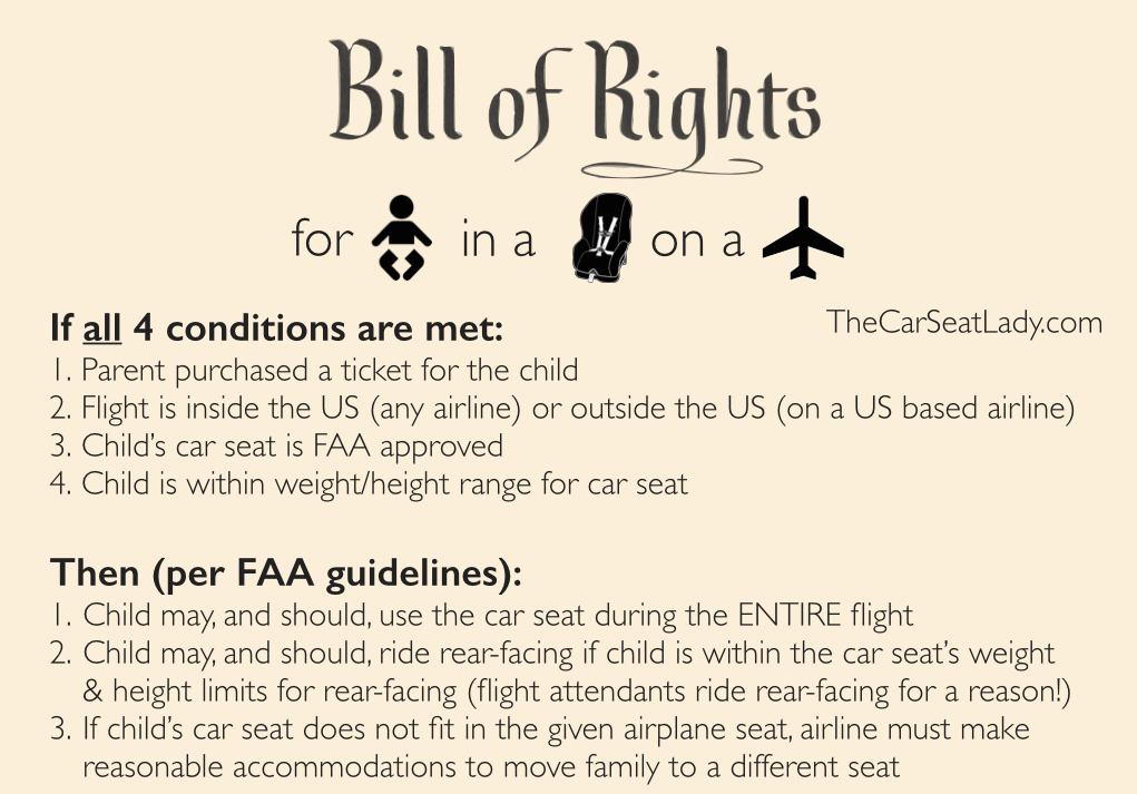 The Car Seat Ladybefore You Fly Know, Faa Regulations Car Seats Under 2
