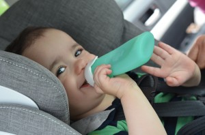 Sili Squeeze with (mostly) spill-proof spout