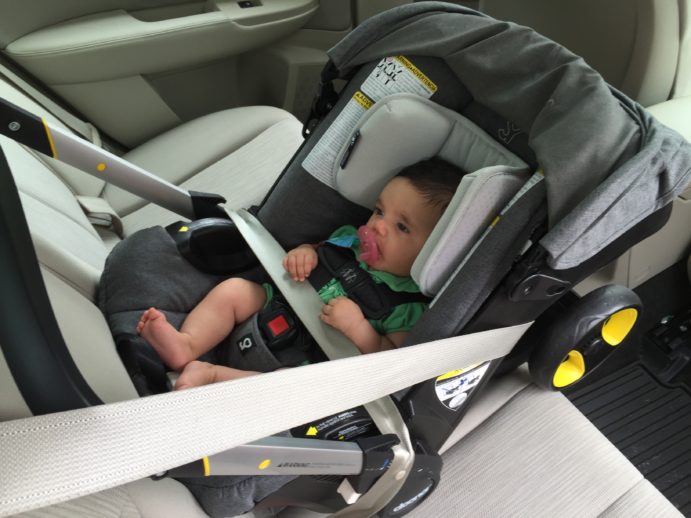 how to install baby car seat base with seat belt