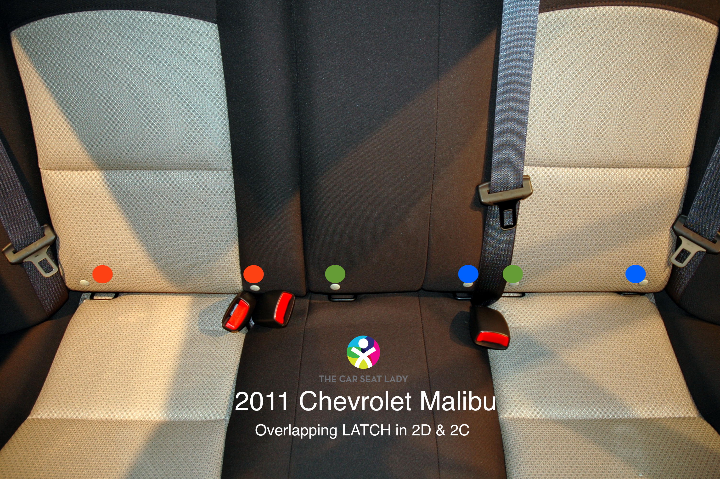 Chevy malibu shop 3 car seats