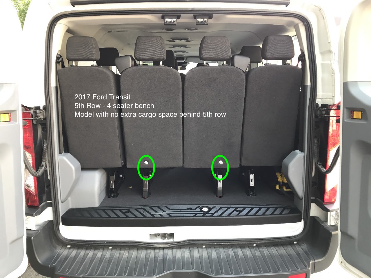 Ford Transit Van Seating Chart