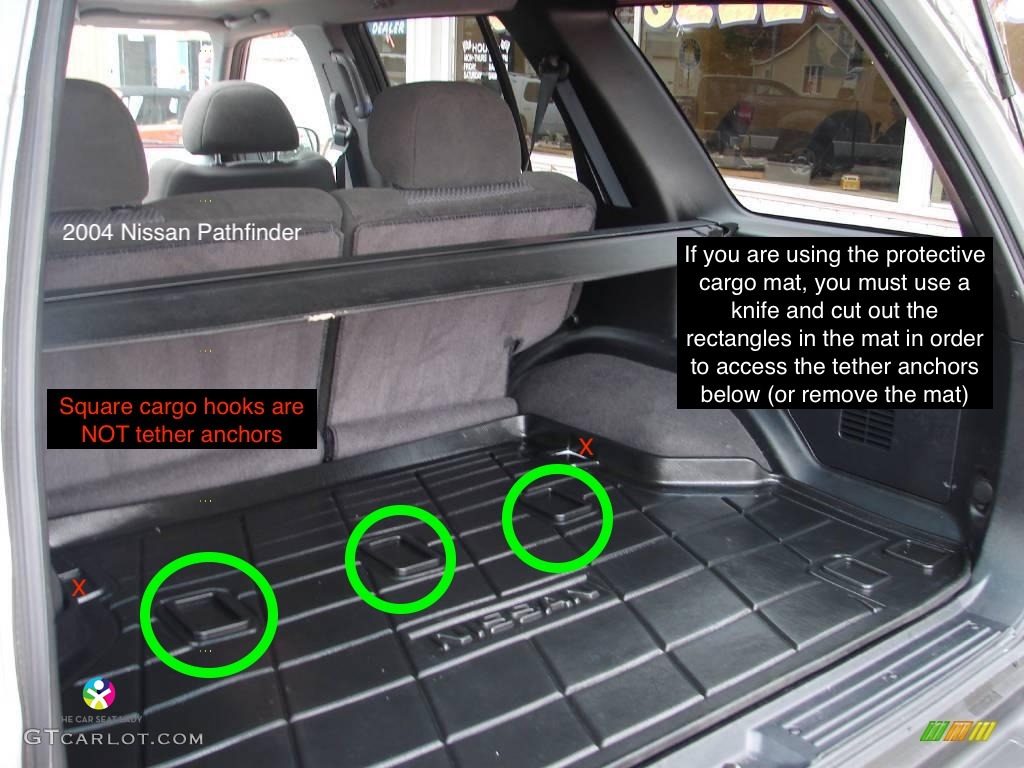 Nissan pathfinder 3rd row car clearance seat