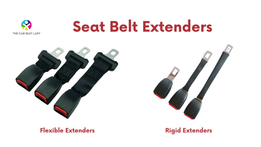 2 Packs Seat Belt Extender Certified Regular 14 Inch Seat Belt Extender Black Seatbelt Extension for Most Cars 