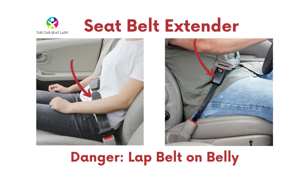 Seat belt extender for booster seat
