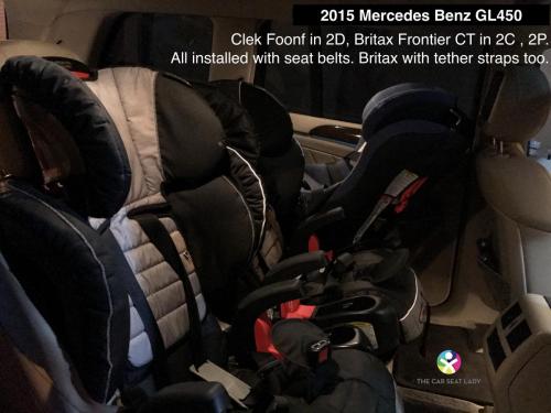 2015 Mercedes Benz GL450 w Foonf RF in 2D Frontier CT in 2C and 2P