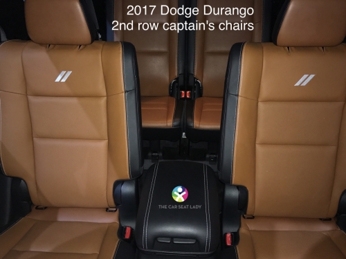 2017 Dodge durango 2nd row captains chairs frontal