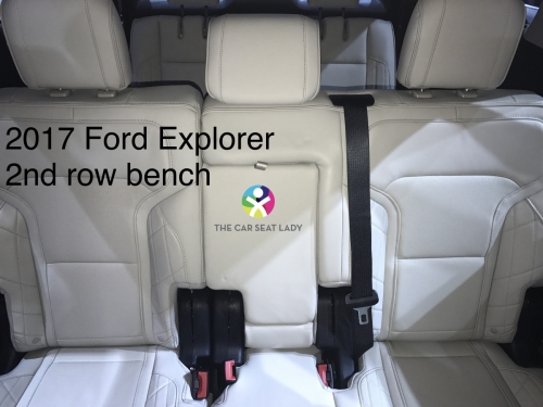 2017 Ford explorer 2nd row bench frontal
