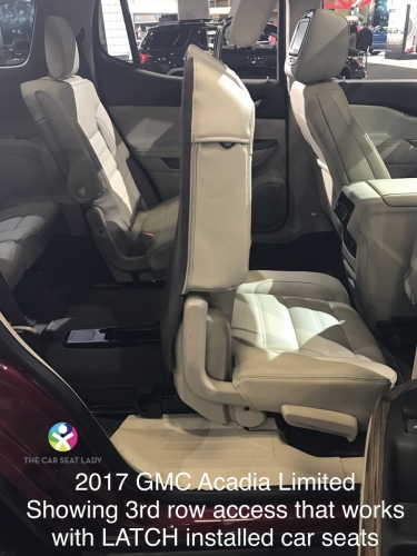 2017 GMC Acadia Limited showing 3rd row access