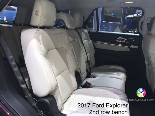 2017 ford explorer 2nd row bench