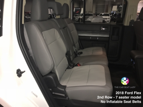 2018 Ford Flex 2nd row 7 seater model no inflatable belts