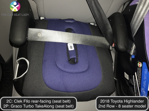 2018 Toyota Highlander 2nd Row Fllo RF 2C Turbo TakeAlong 2P