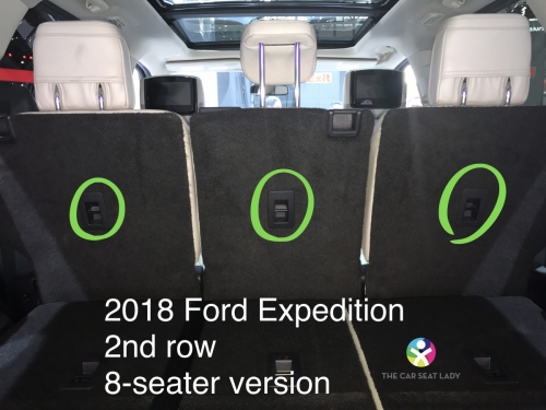 2018 ford expedition 2nd row 8 seater tethers
