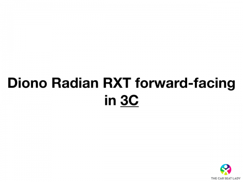 Diono Radian RXT FF in 3C slide