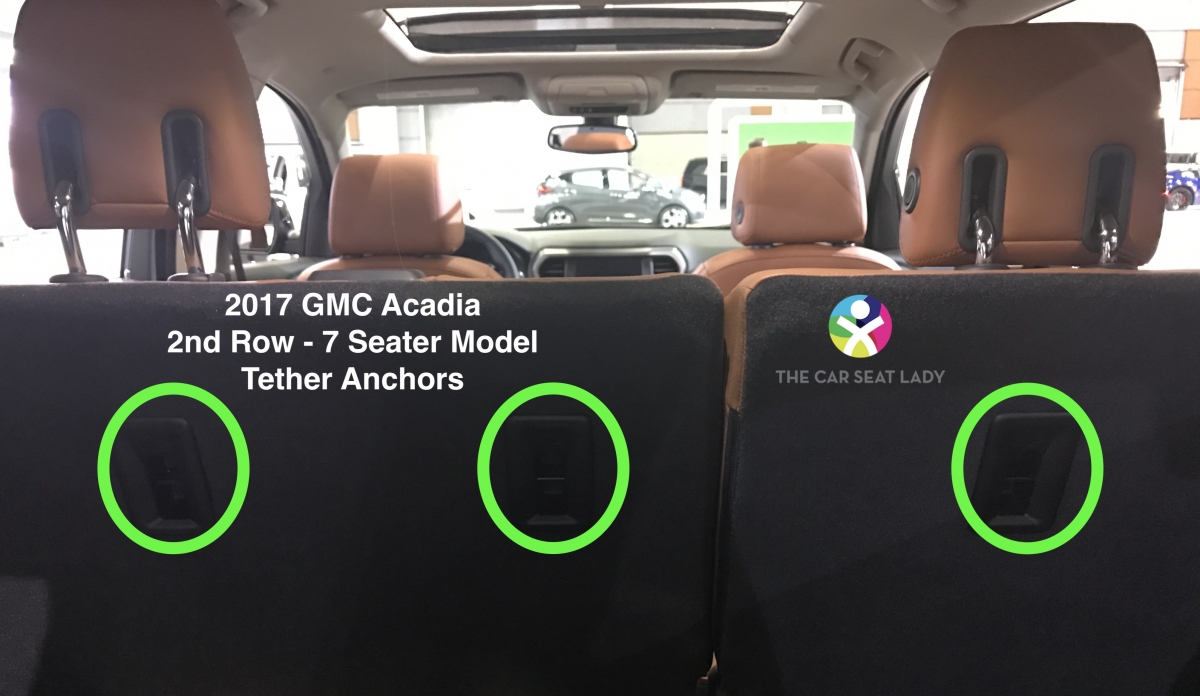 The Car Seat LadyGMC Acadia 20172018 7 seater model The Car Seat Lady