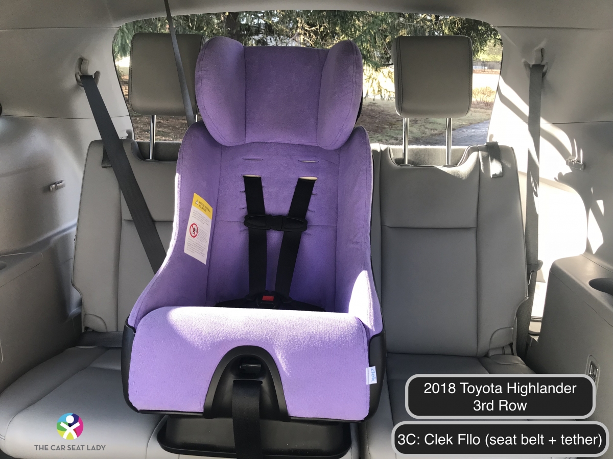 The Car Seat Lady2018 Toyota Highlander 3rd row 3-across project - The