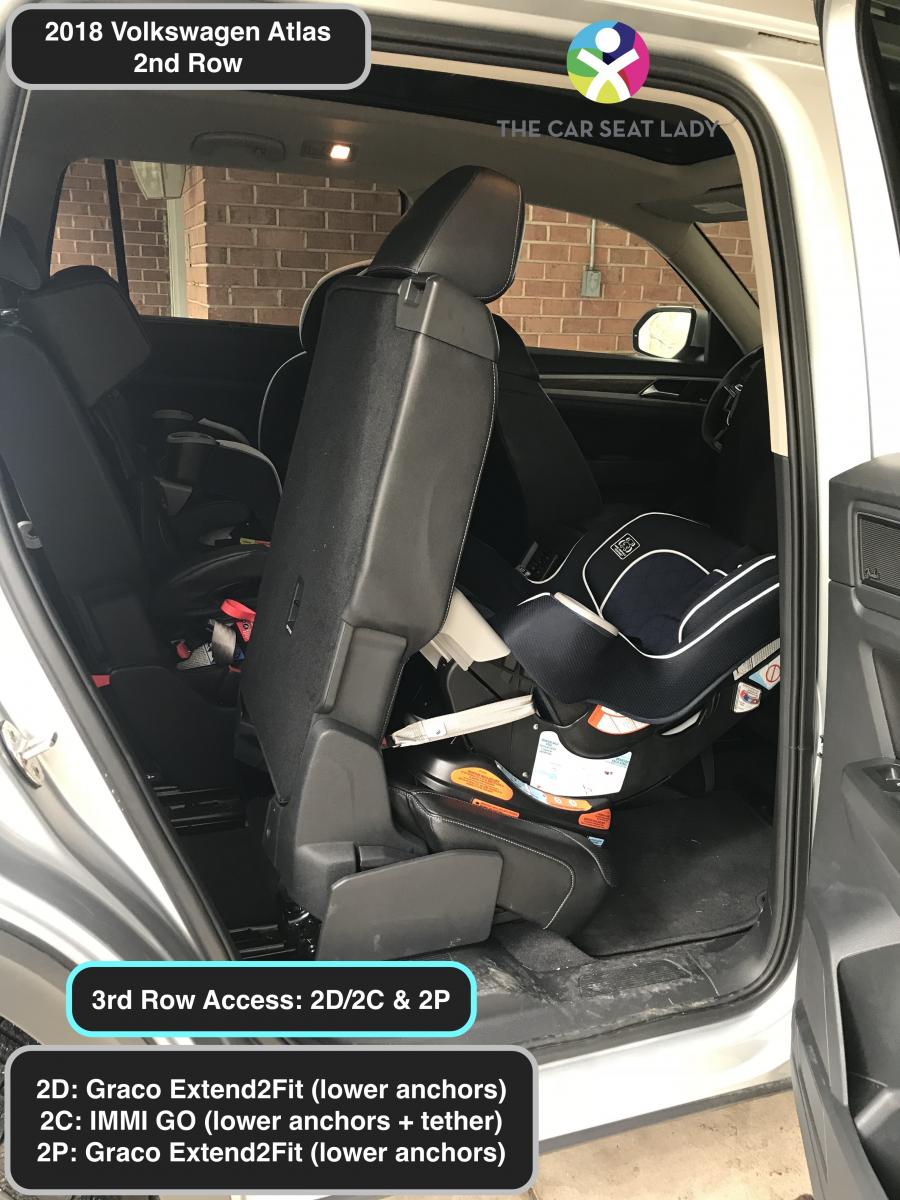 The Car Seat Lady2018 Volkswagen Atlas 2nd Row 3 Across Project The